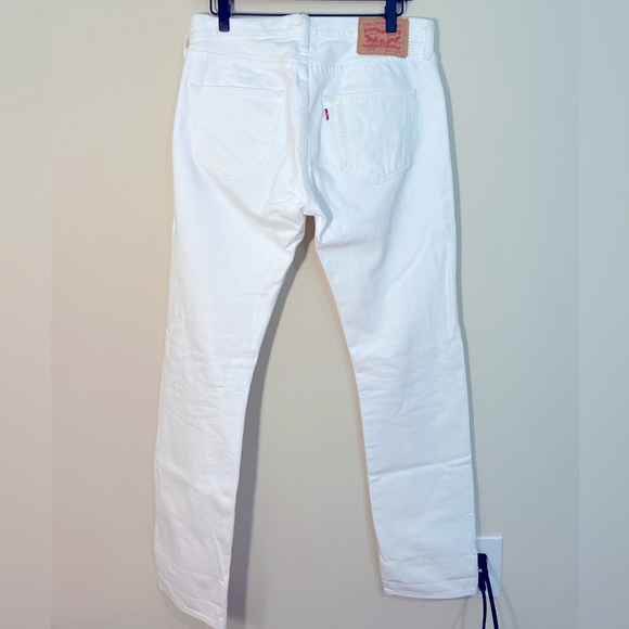 Levi’s 501 Vintage 2015 30x32 Classic Fit White Denim Jeans - Picture 2 of 5